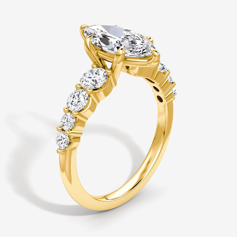 Skuno Moissanite Engagement Ring-VOOGME