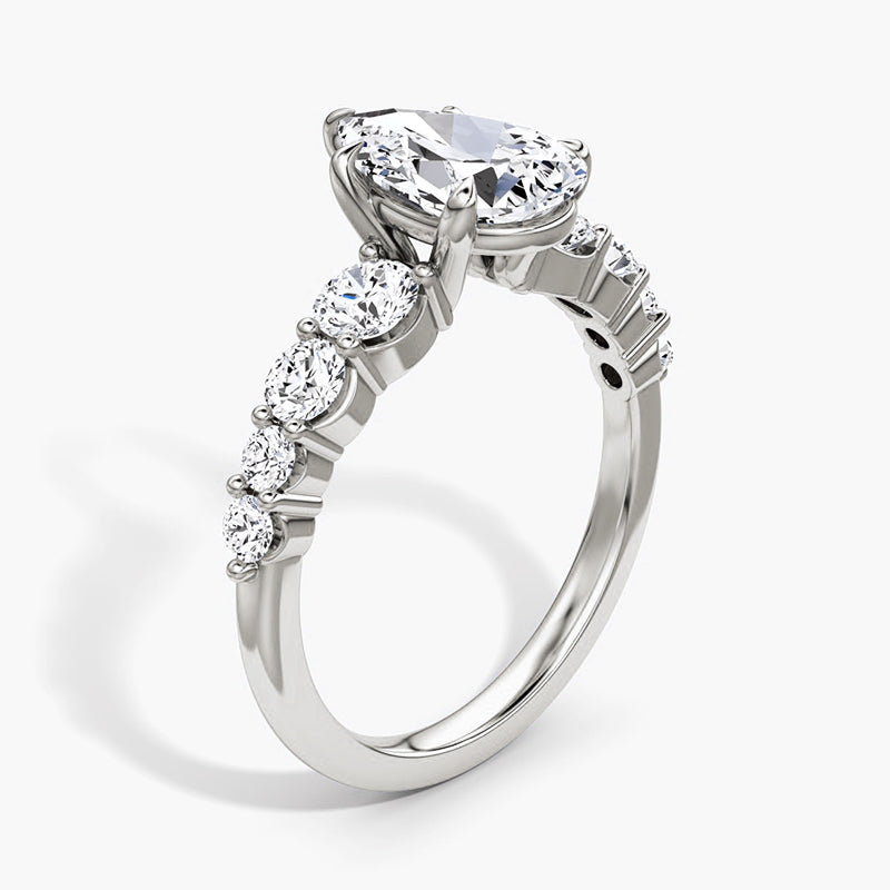 Skuno Moissanite Engagement Ring-VOOGME