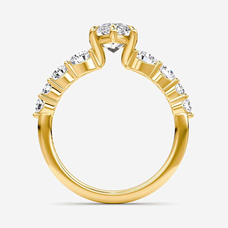 Skuno Moissanite Engagement Ring-VOOGME