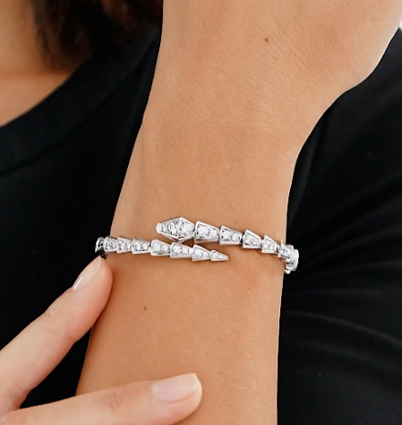 Viper Moissanite Bangle-VOOGME
