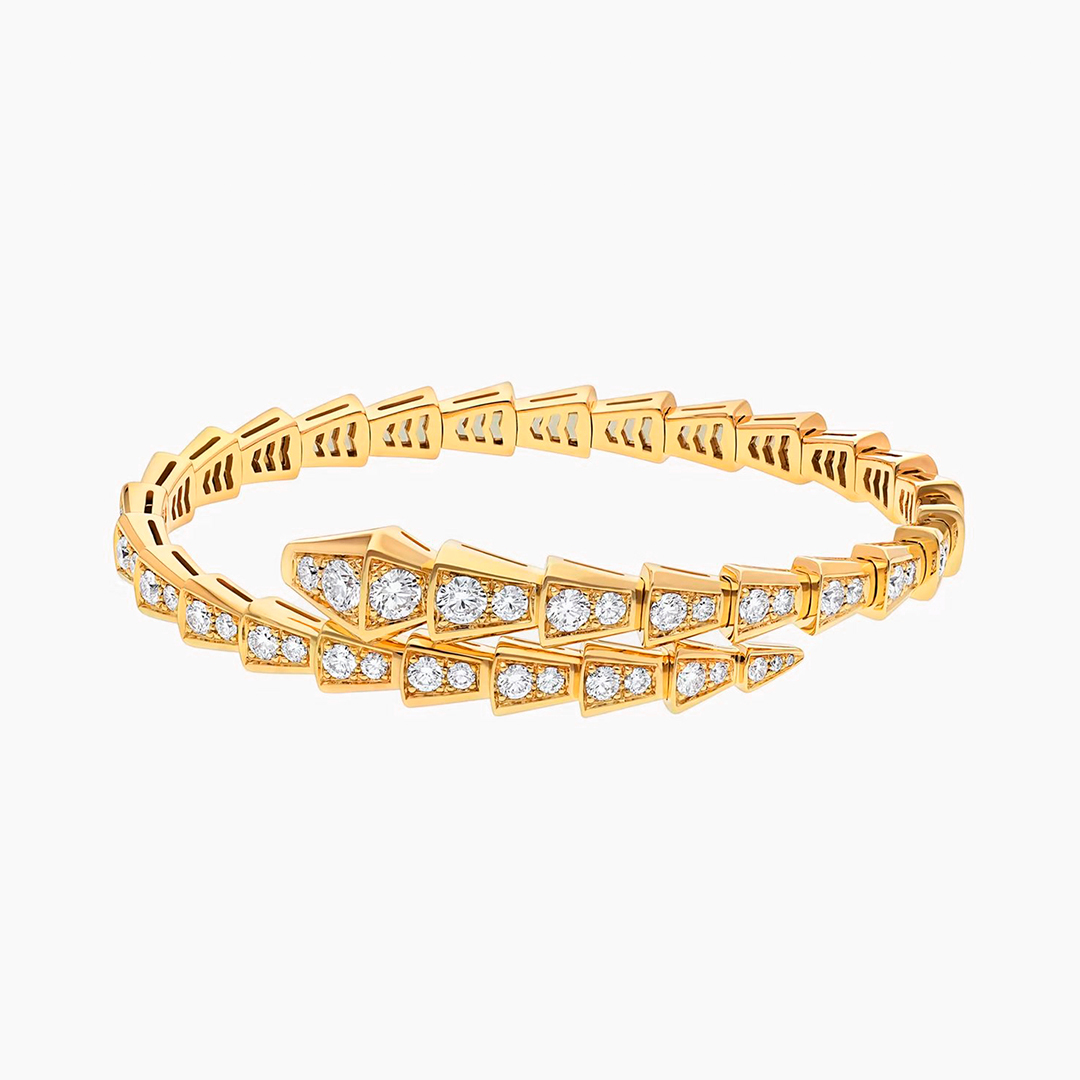 Viper Moissanite Bangle