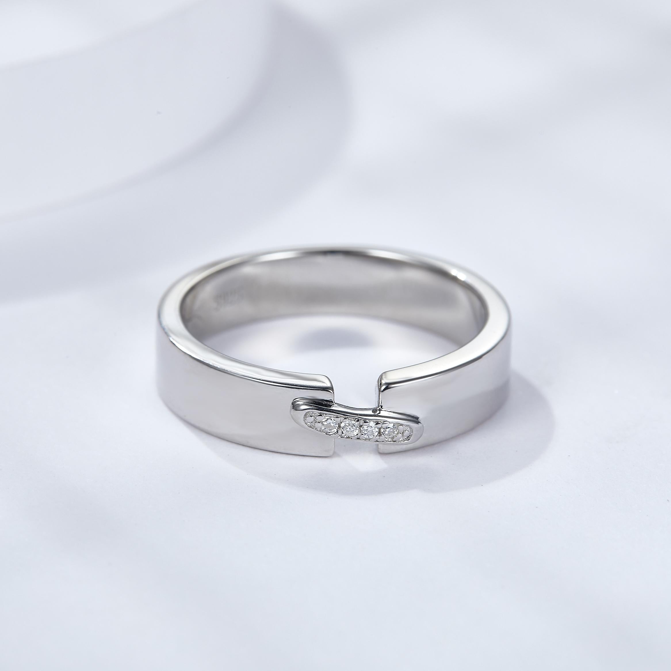 Best Match Moissanite Wedding Band-VOOGME