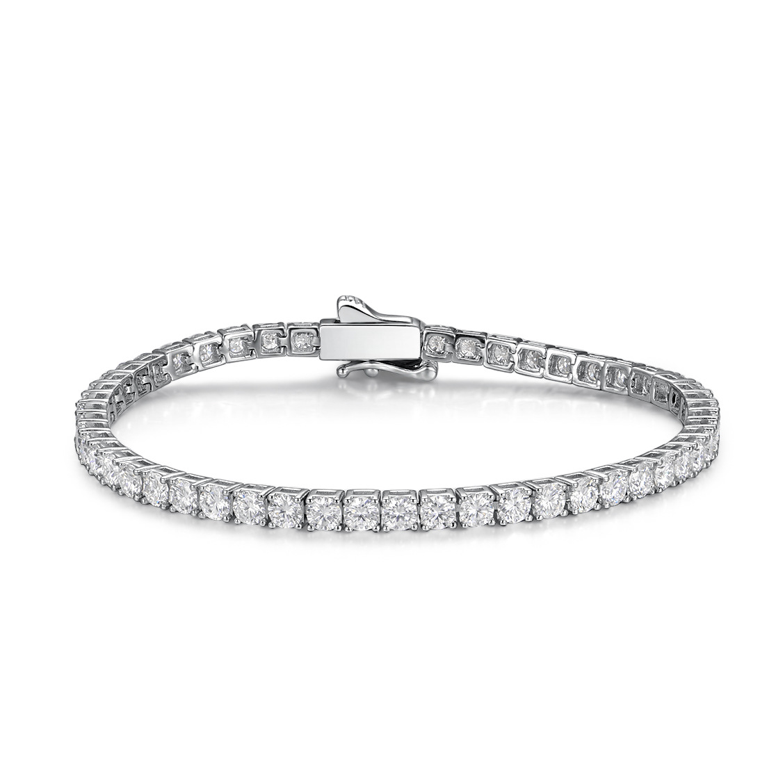 Moissanite Tennis Copper Bracelet