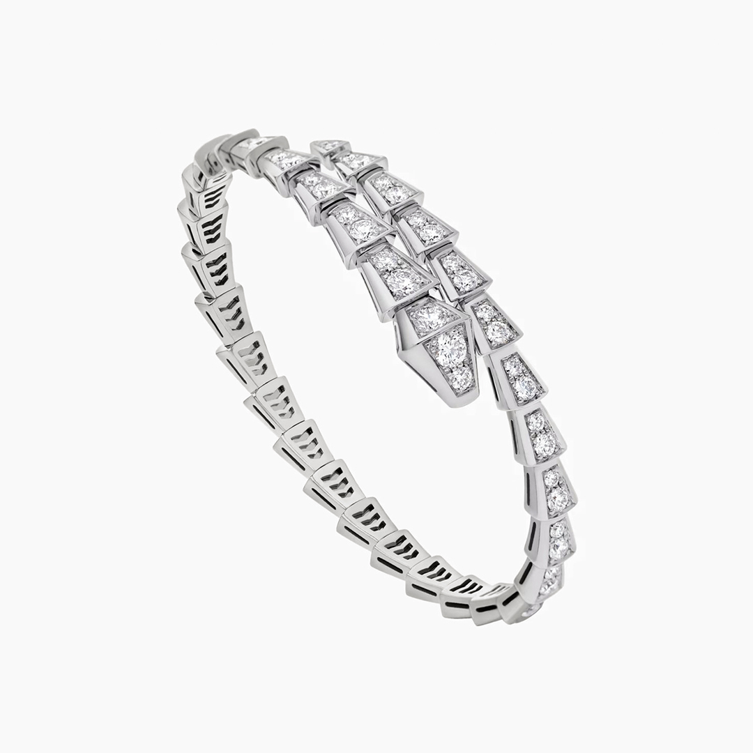 Viper Moissanite Bangle