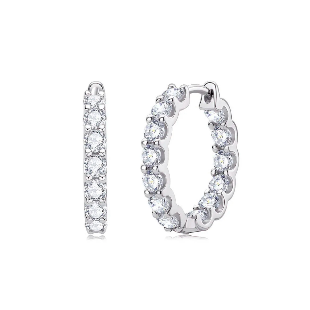 Moissanite Huggie Earrings (2.6 ct. tw.)