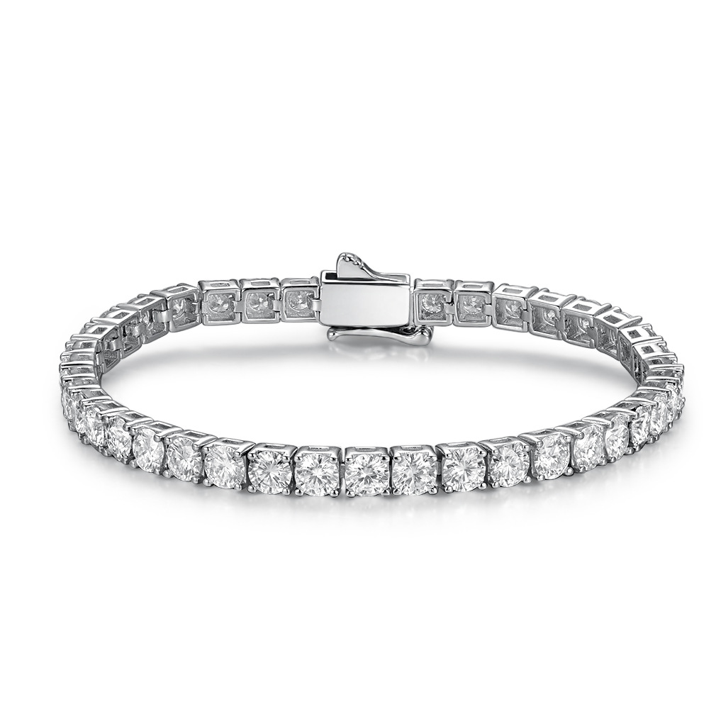 Moissanite Tennis Copper Bracelet