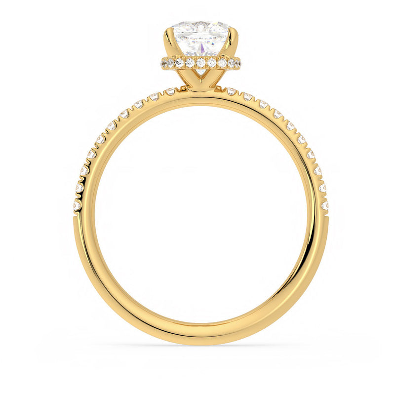 Hyne Pave Moissanite Engagement Ring-VOOGME