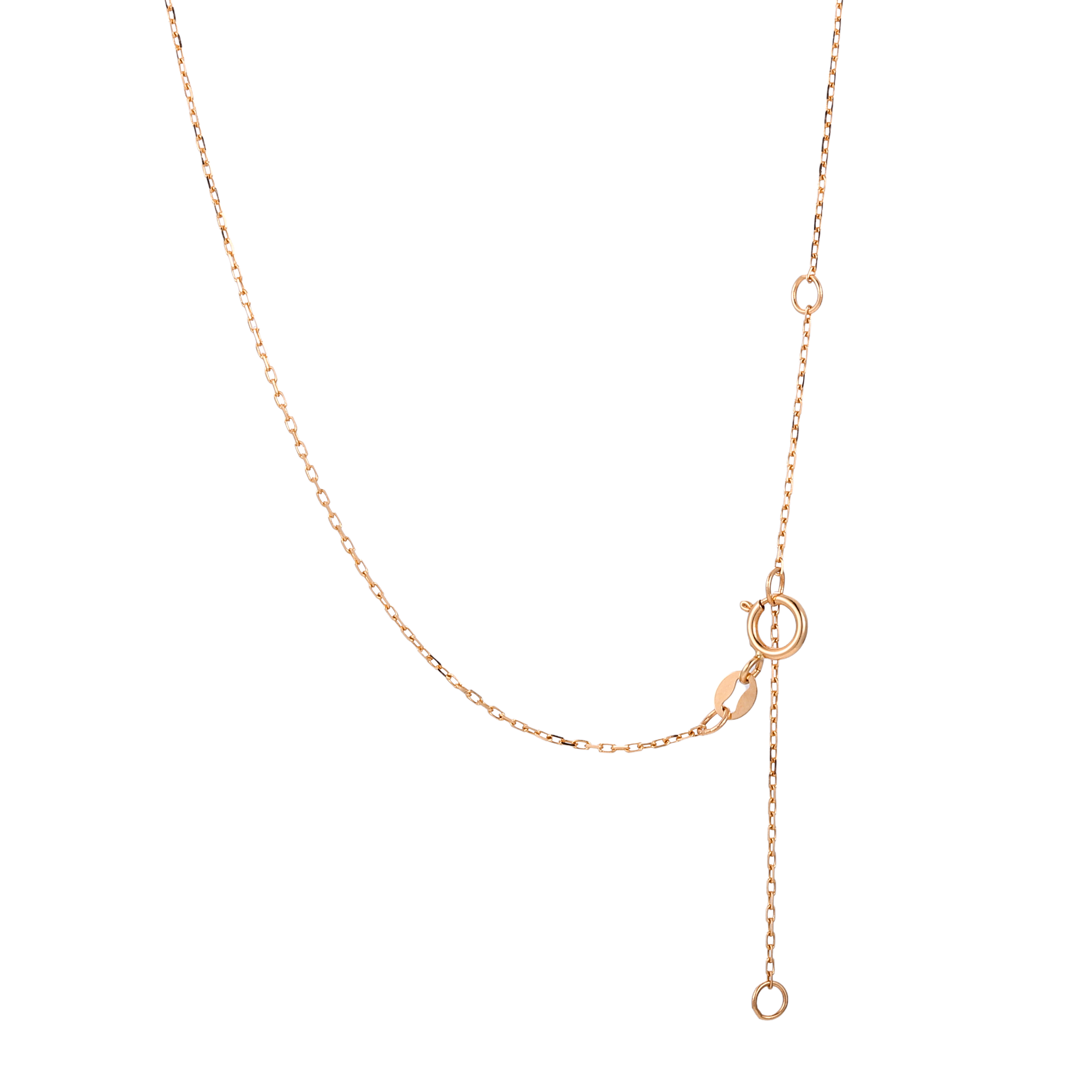 18K Gold Lab-Created Diamond 5-Stone Bar Necklace