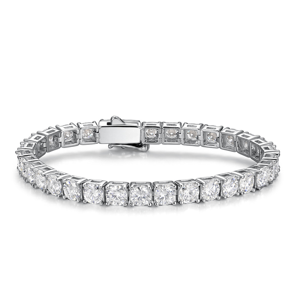 Moissanite Tennis Copper Bracelet