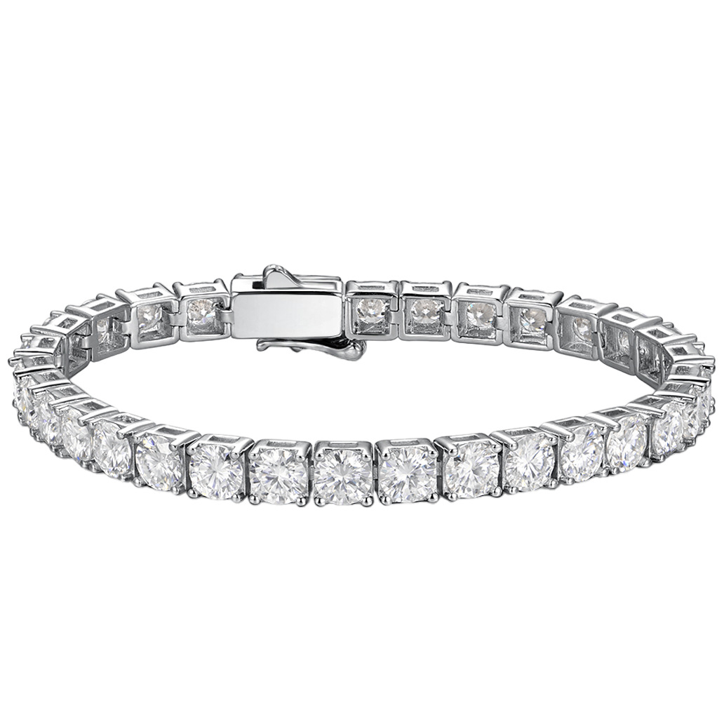 Moissanite Tennis Copper Bracelet
