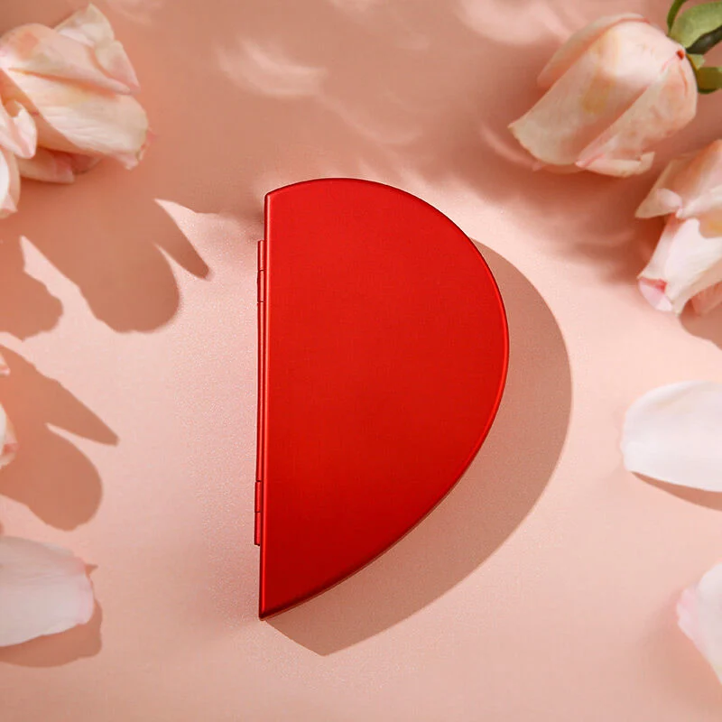 Voogme Heart Shape Rose Flower Ring Box