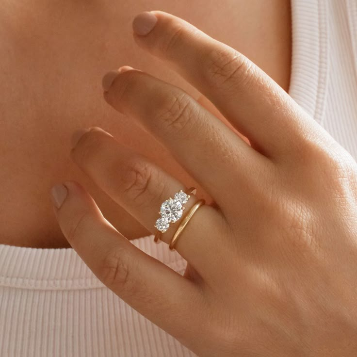 Three-Stone Moissanite Engagement Ring (2.0 ct. tw)