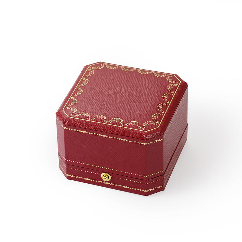 Voogme Vintage Red Earring Box Jewelry Storage