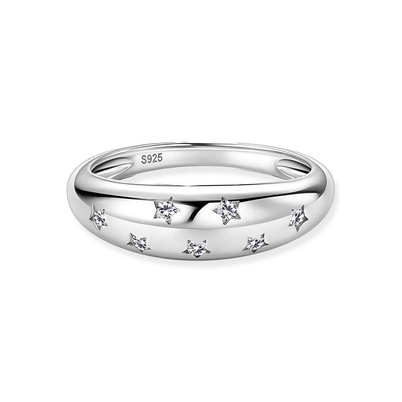 Star Inspired Moissanite Ring