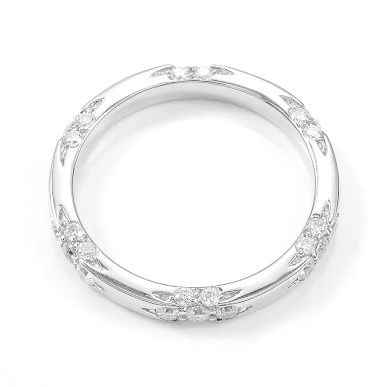 Secret Garden Moissanite Wedding Band-VOOGME