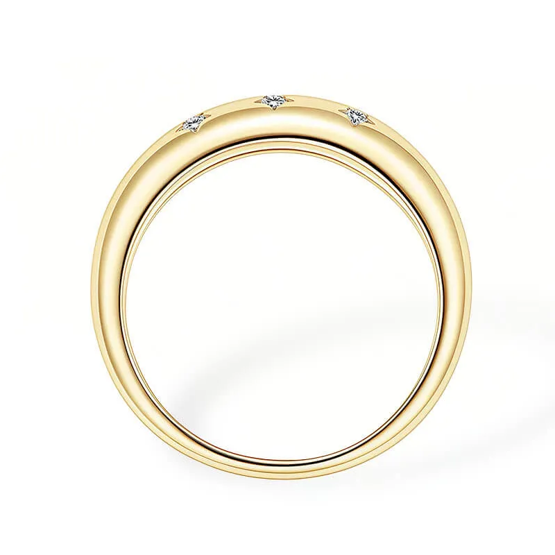 Star Inspired Moissanite Ring