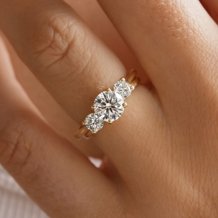 Three-Stone Moissanite Engagement Ring (2.0 ct. tw)