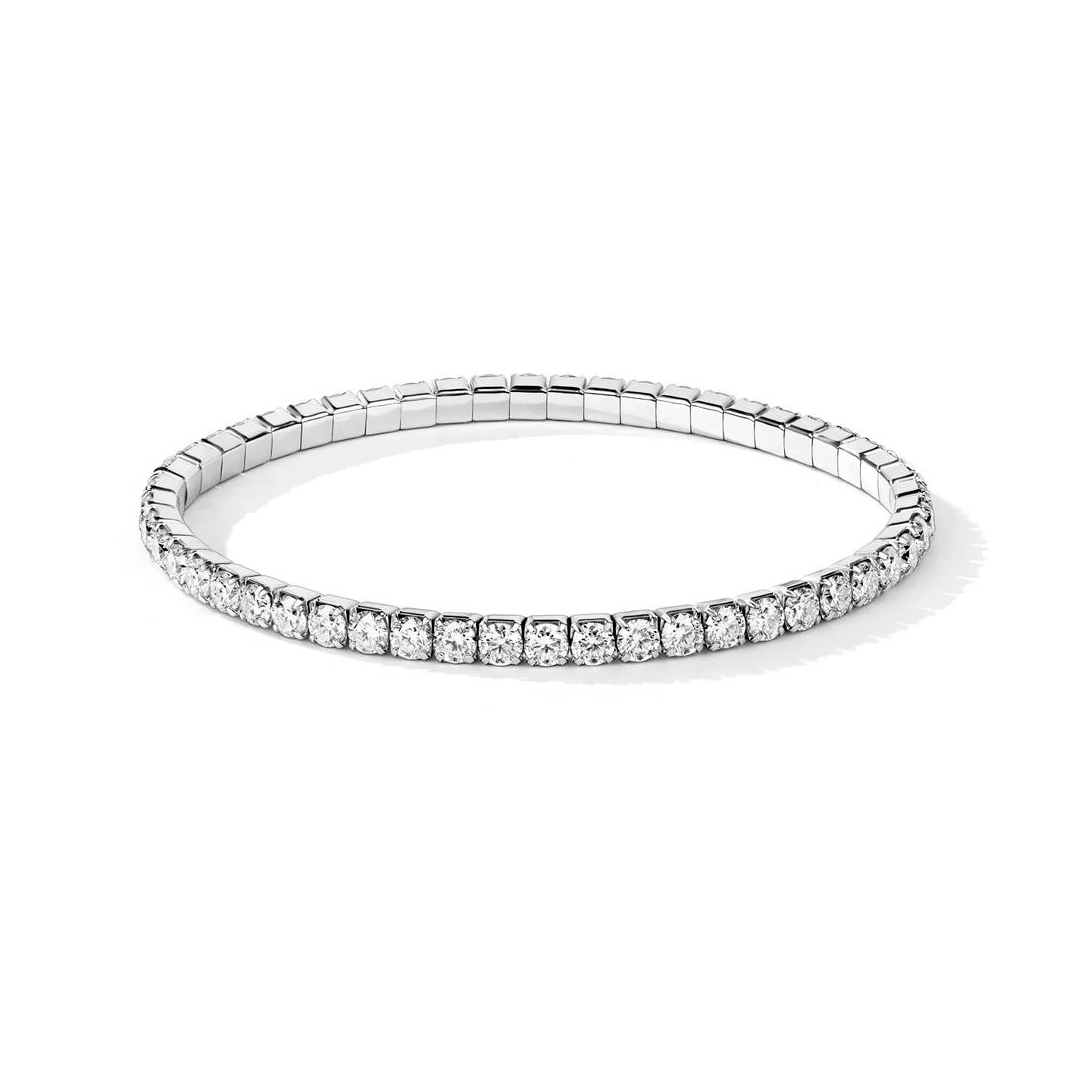 Moissanite Tennis Stretch Bracelet