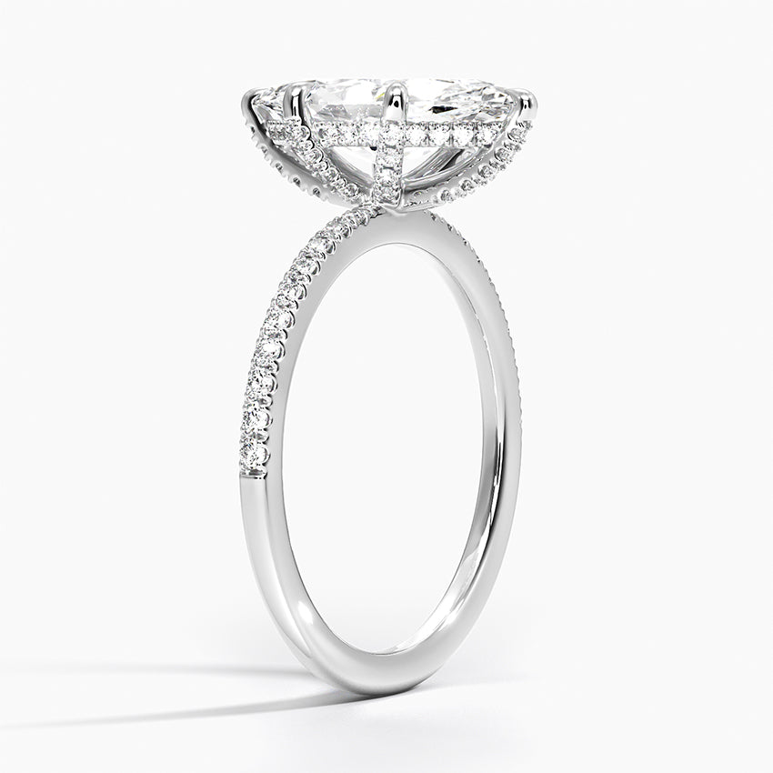 Vi Pave Moissanite Engagement Ring-VOOGME