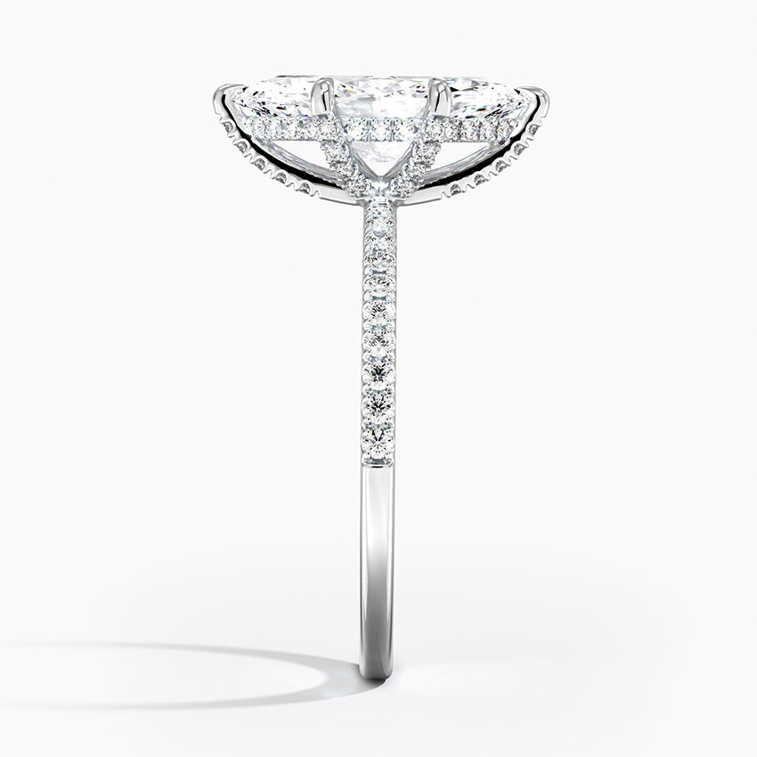 Vi Pave Moissanite Engagement Ring-VOOGME