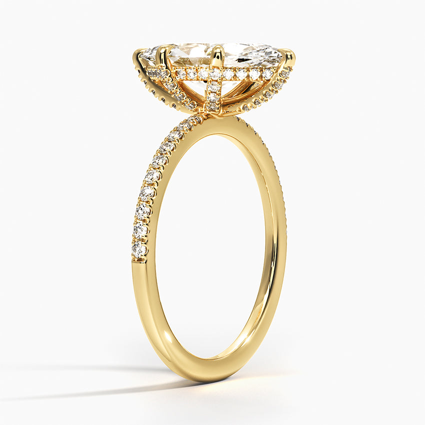Vi Pave Moissanite Engagement Ring-VOOGME