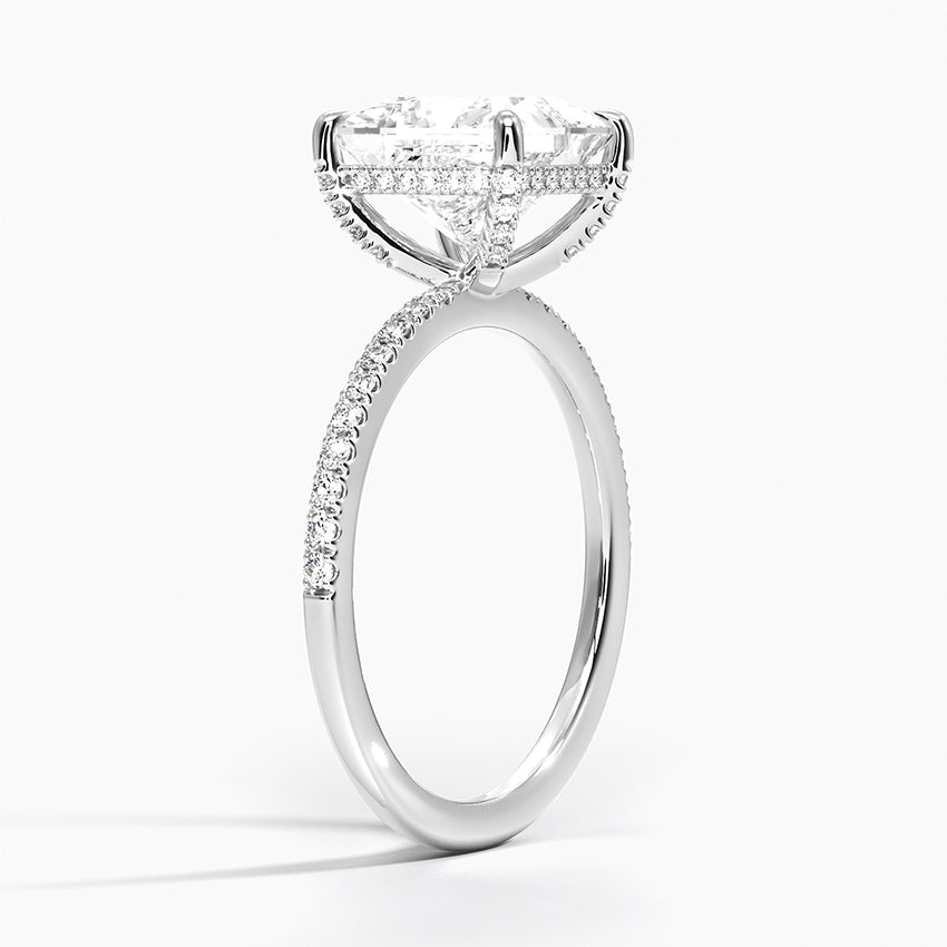 Vi Pave Moissanite Engagement Ring-VOOGME