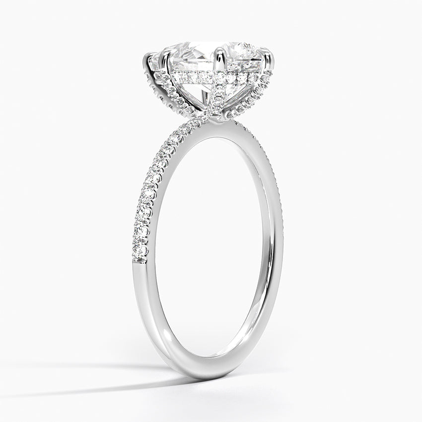 Vi Pave Moissanite Engagement Ring-VOOGME