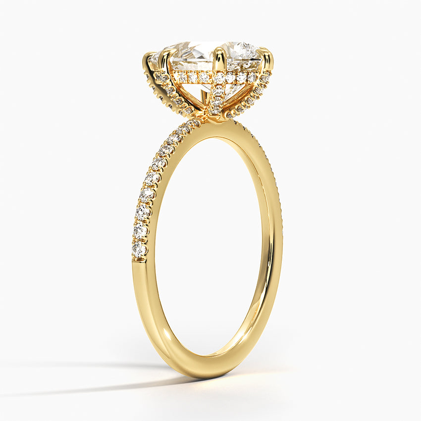 Vi Pave Moissanite Engagement Ring-VOOGME
