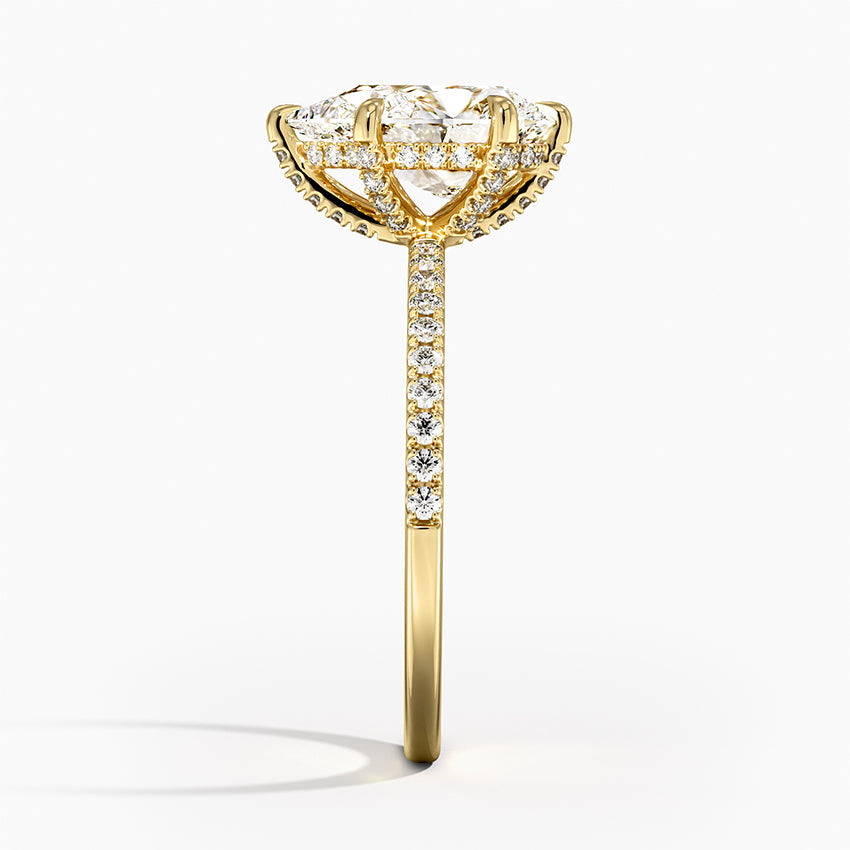 Vi Pave Moissanite Engagement Ring-VOOGME