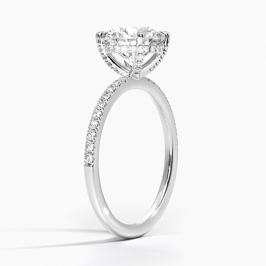 Vi Pave Moissanite Engagement Ring-VOOGME