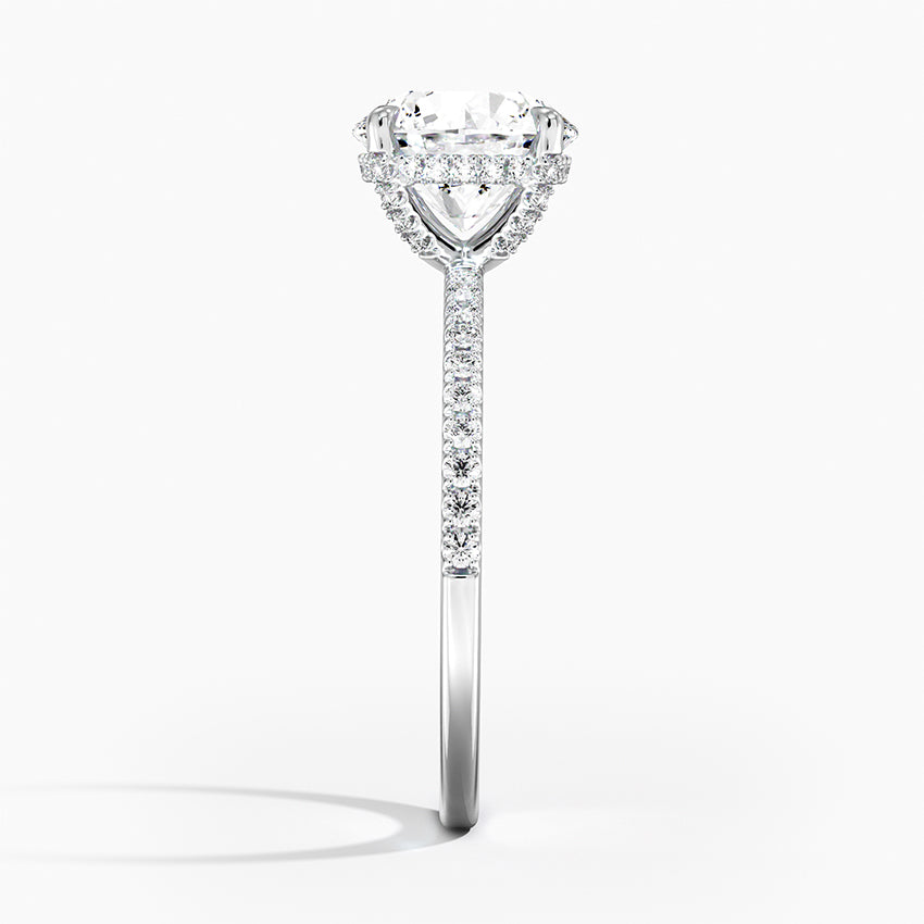 Vi Pave Moissanite Engagement Ring-VOOGME