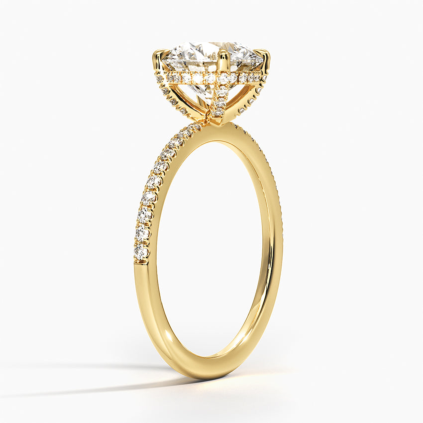 Vi Pave Moissanite Engagement Ring-VOOGME