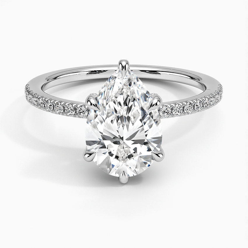 Vi Pave Moissanite Engagement Ring-VOOGME