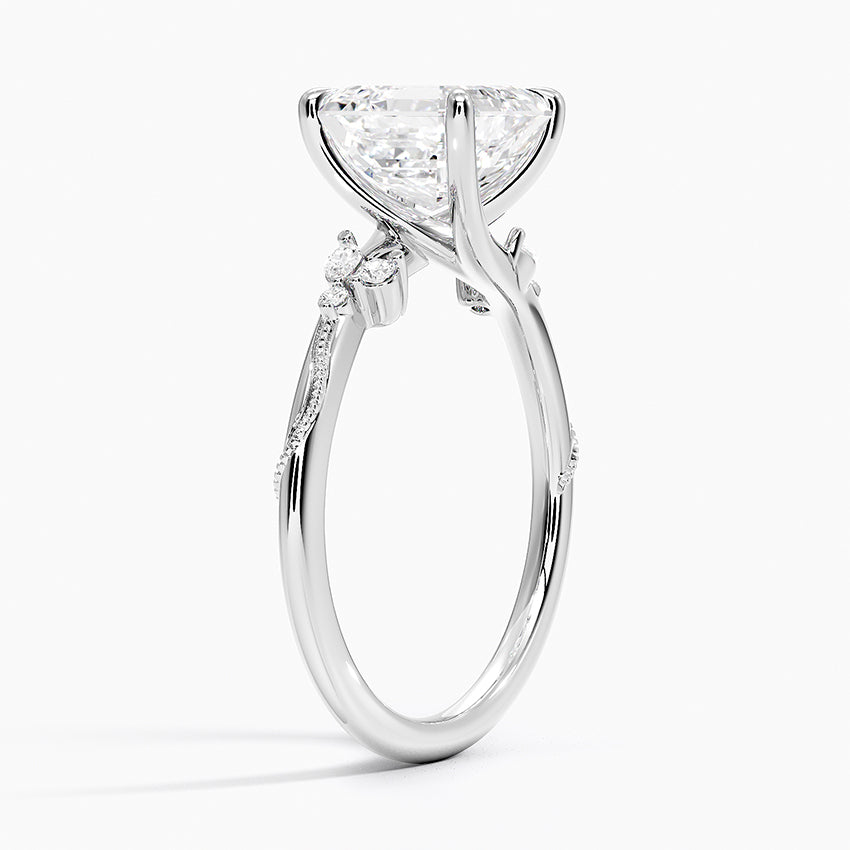 Camelia Moissanite Engagement Ring-VOOGME