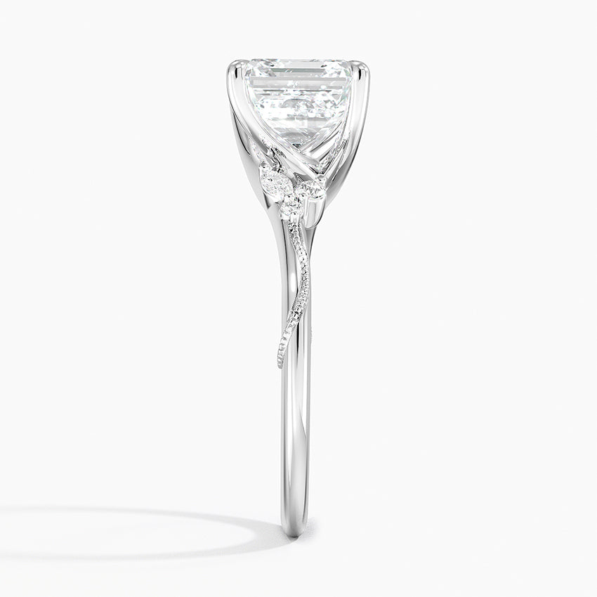 Camelia Moissanite Engagement Ring-VOOGME