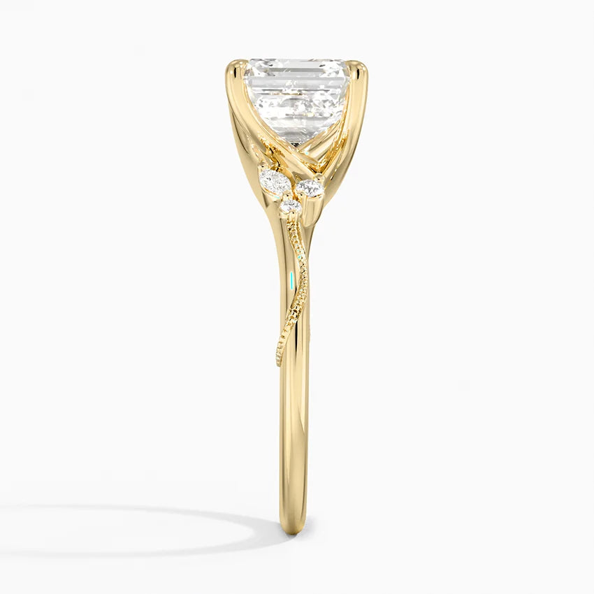 Camelia Moissanite Engagement Ring-VOOGME