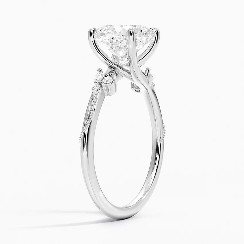 Camelia Moissanite Engagement Ring-VOOGME