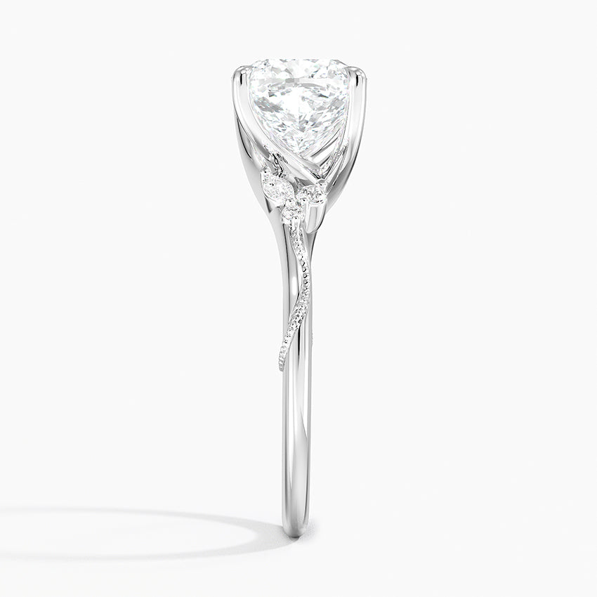 Camelia Moissanite Engagement Ring-VOOGME