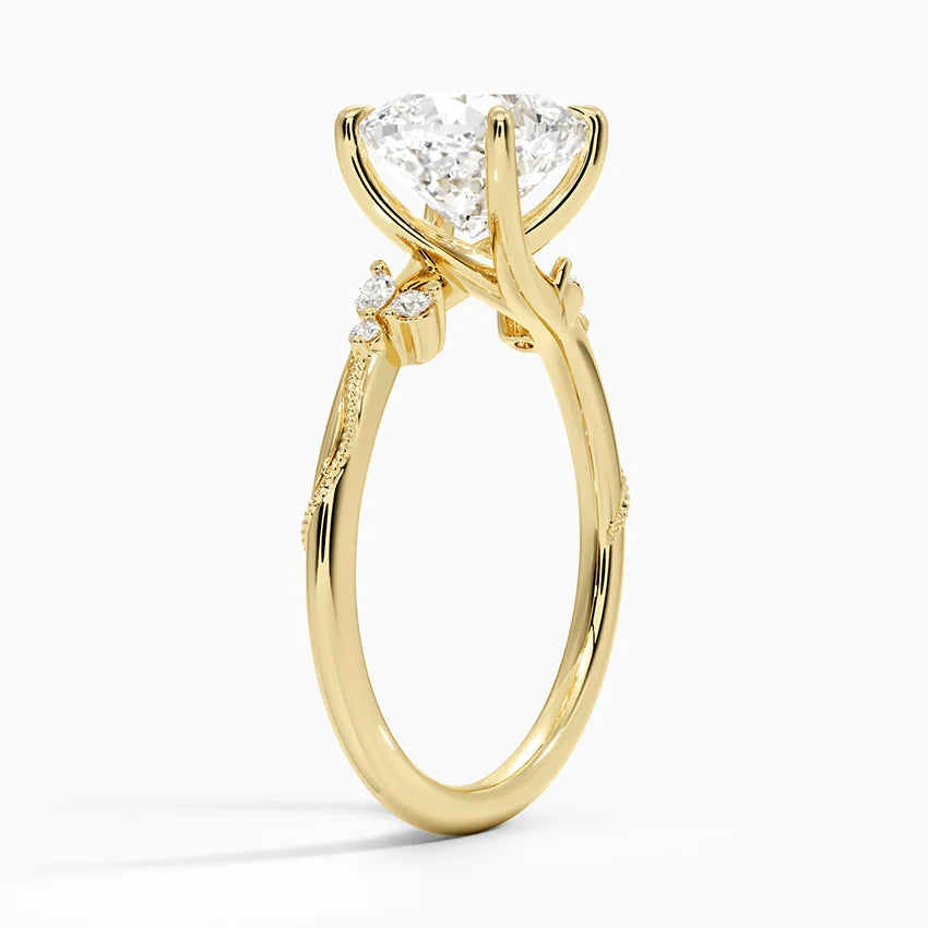 Camelia Moissanite Engagement Ring-VOOGME