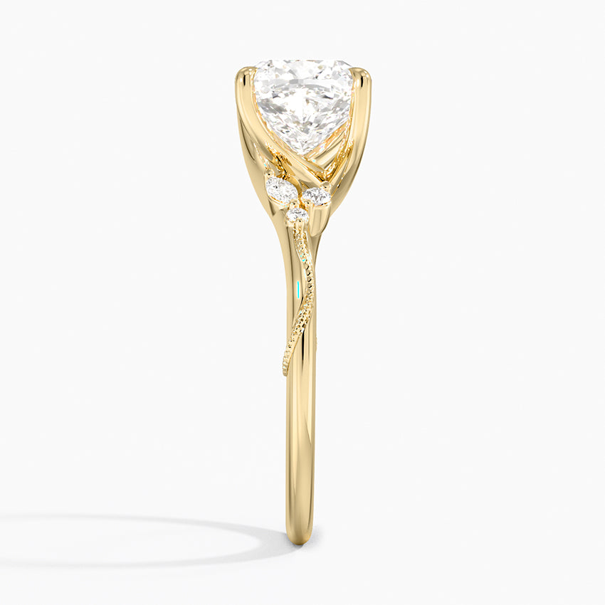 Camelia Moissanite Engagement Ring-VOOGME