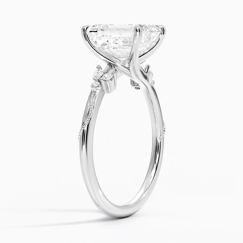 Camelia Moissanite Engagement Ring-VOOGME