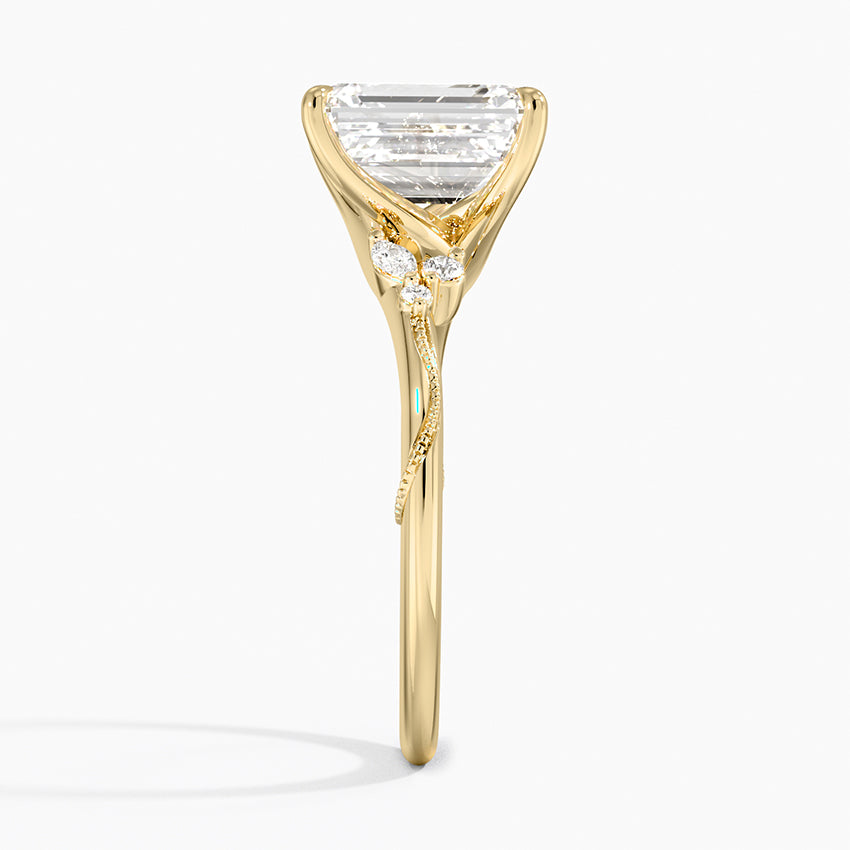 Camelia Moissanite Engagement Ring-VOOGME