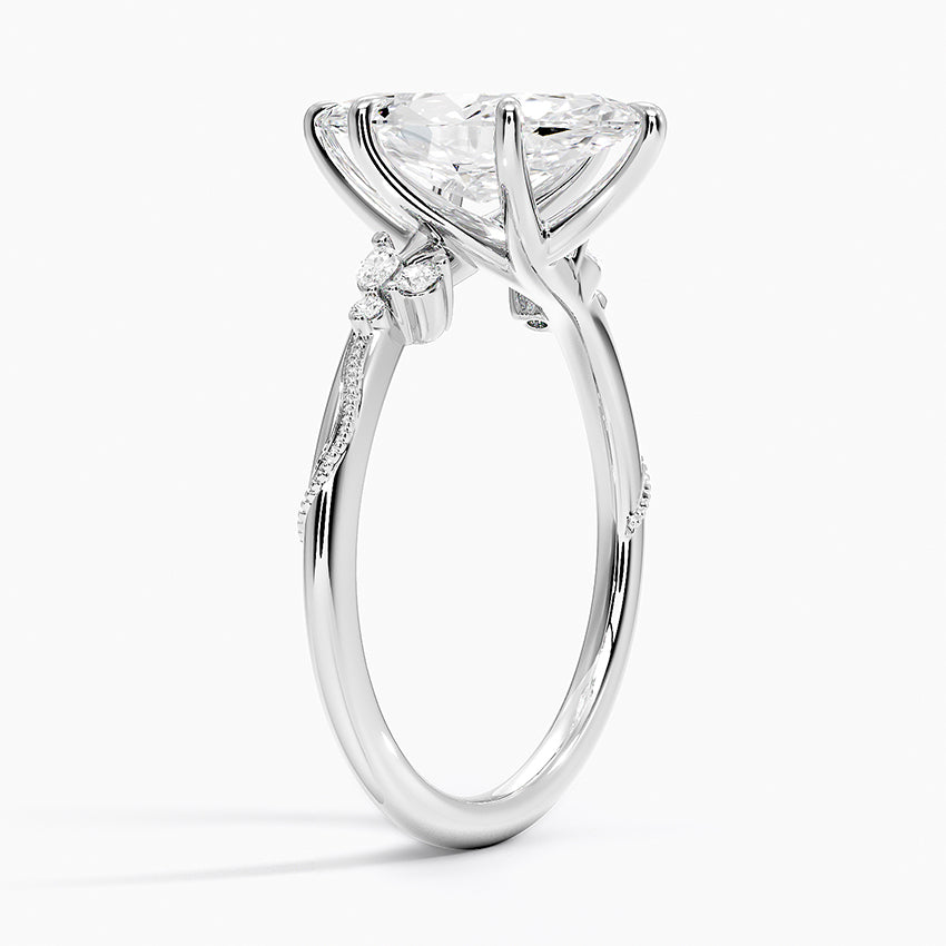 Camelia Moissanite Engagement Ring-VOOGME