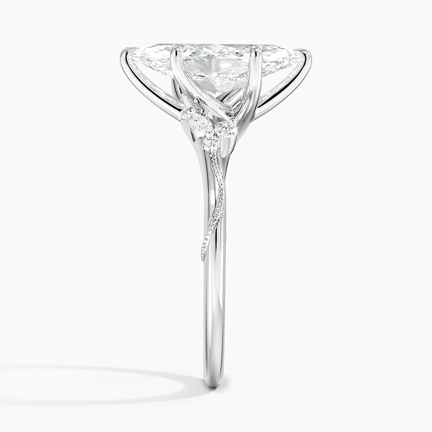 Camelia Moissanite Engagement Ring-VOOGME