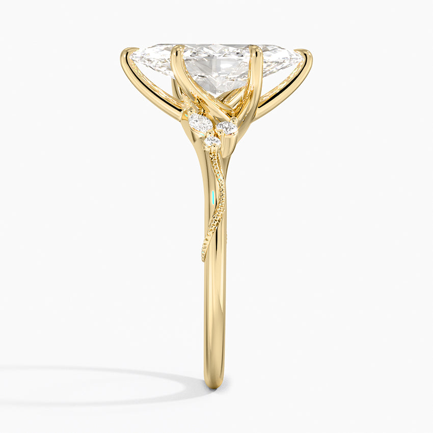 Camelia Moissanite Engagement Ring-VOOGME