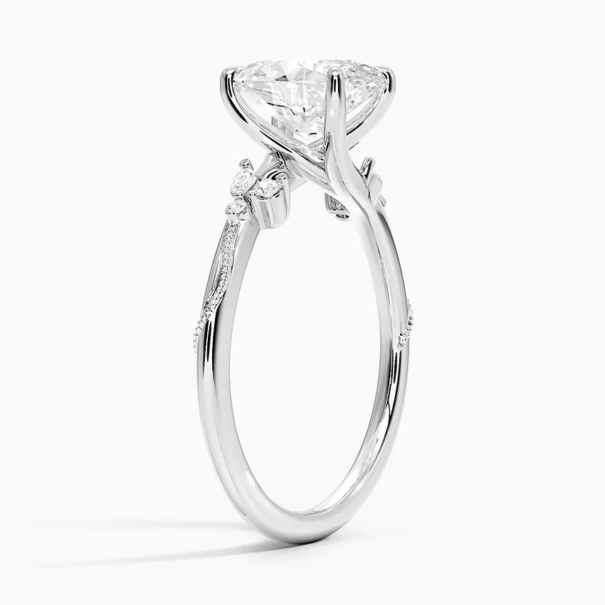 Camelia Moissanite Engagement Ring-VOOGME
