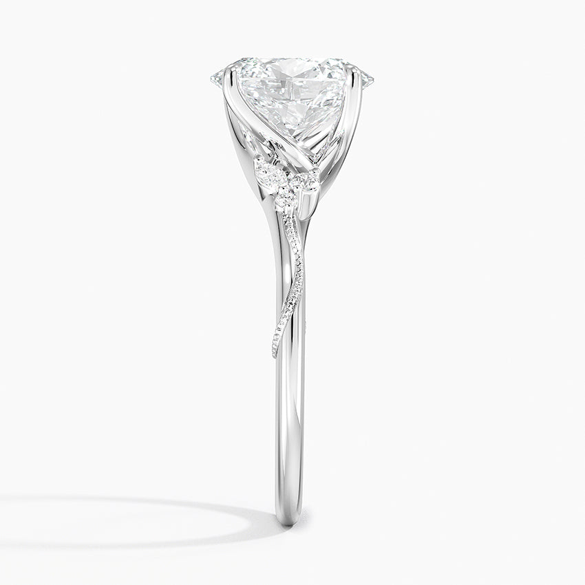 Camelia Moissanite Engagement Ring-VOOGME