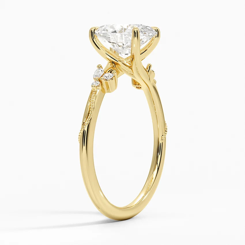 Camelia Moissanite Engagement Ring-VOOGME