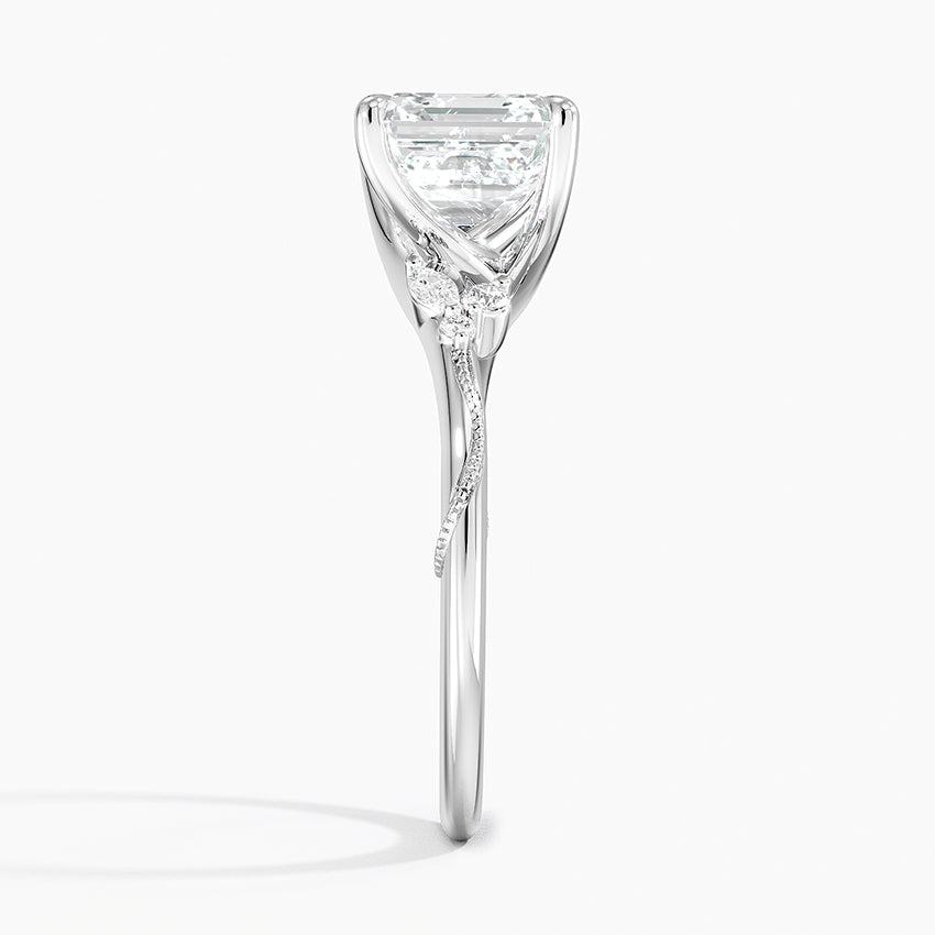 Camelia Moissanite Engagement Ring-VOOGME