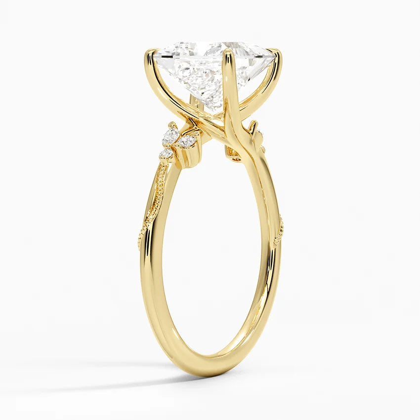 Camelia Moissanite Engagement Ring-VOOGME